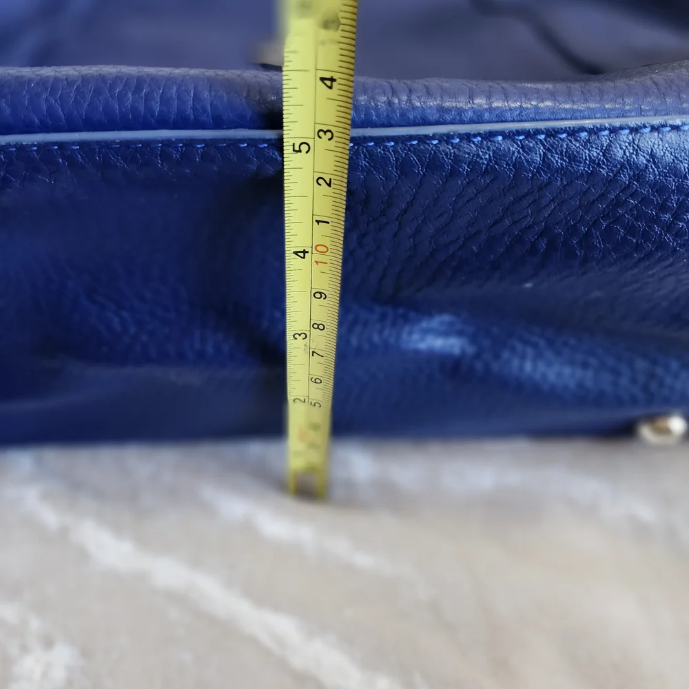 Blue Leather Women's Bag